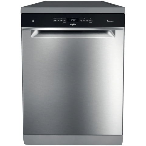 MASINI DE SPALAT VASE - Masina de spalat vase Whirlpool WFO3O32NPX, 14 seturi, 10 programe, Clasa D, Motor Inverter, PowerClean Pro, Tehnologia al 6-lea Simt, Sistem Natural Dry, 60 cm, Inox