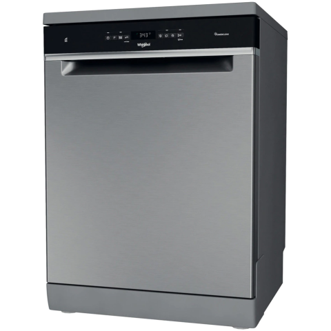 Masina de spalat vase Whirlpool WFO3O32NPX, 14 seturi, 10 programe, Clasa D, Motor Inverter, PowerClean Pro, Tehnologia al 6-lea Simt, Sistem Natural Dry, 60 cm, Inox [1]