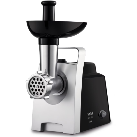 Masina de tocat carne Tefal HV1 NE109838, 1400W, 1.7 kg/ min, accesorii incluse, functie reverse, inox [1]