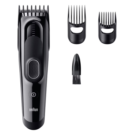 Masina De Tuns Braun Seria 5 HC5530, +3 Accesorii de tuns, Lama Ascutita Pe Toata Durata De Utilizare A Produsului, 17 Setari de lungime, Blocare a setarilor recente, Autonomie 50 Min, Rezistent la ap [2]