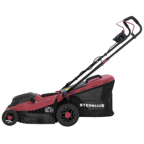 Masina de tuns gazon/iarba electrica Steinhaus PRO-ELM16, 1600W, latime taiere 38 cm, 5 trepte de taiere, inaltime taiere 30-75 mm, sac colector 42 L, taiere/colectare [2]