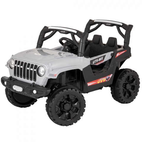 Masinute electrice - Masinuta electrica Mappy 4x4, cu lumini si sunete, Gri