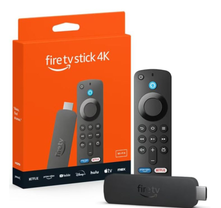 CAMERE DE SUPRAVEGHERE - Media player Amazon Fire TV Stick 4K (2024), Wi-Fi, Alexa Voice Remote, Negru