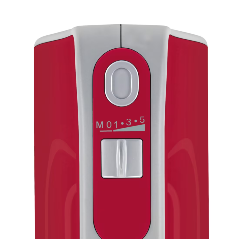 Mixer de mana Bosch MFQ40303, 500 W, 5 viteze + turbo, rosu [2]