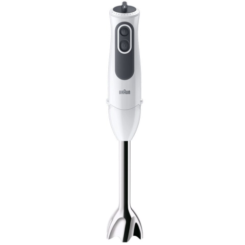 Mixer vertical Braun MQ3125B, 750 W, Pahar gradat 0.6 l, Tocator 0.35 l, Tel dublu, 11 trepte viteza, Alb/Gri [1]