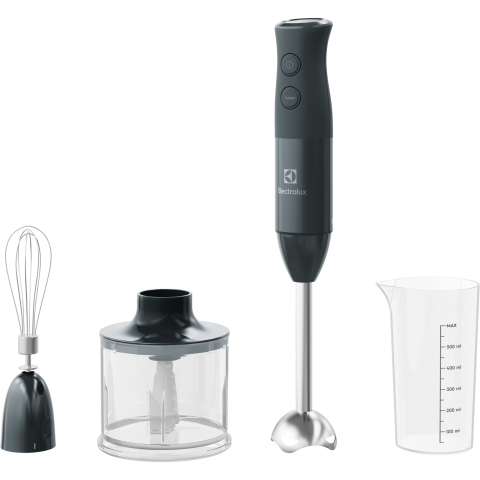 ELECTROCASNICE - RESIGILATE - Mixer vertical Electrolux E4HB1-6GG, 600W, chopper, tel, pahar gradat, viteza variabila, gri inchis