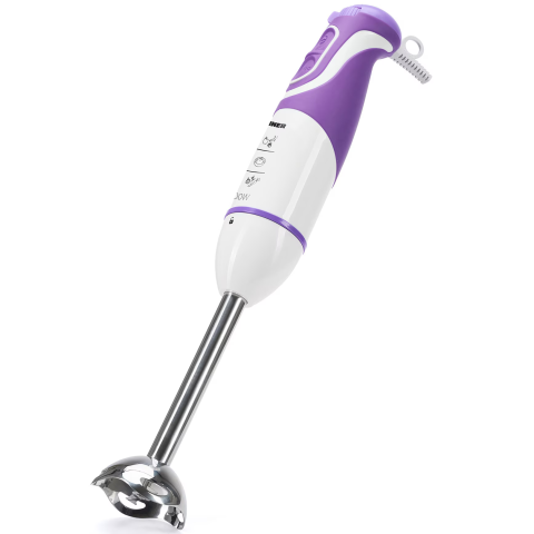 Mixer vertical Heinner Charm, 600W, 5 viteze, functie Turbo, tel, tocator, Alb/Mov [1]
