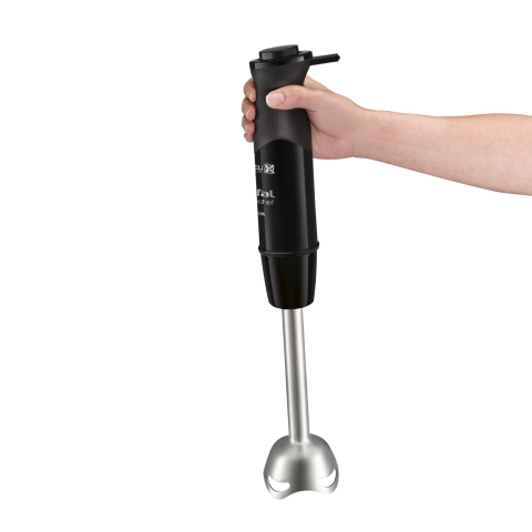 Mixer vertical Tefal OptiChef 2 in 1 HB641838, 800 W, 10 viteze, tocator 500 ml, pahar gradat 800ml, picior din inox, tehnologie Powelix, negru [1]