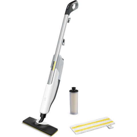 ARTICOLE DIVERSE - Mop cu abur Karcher SC 2 Upright, 1600 W, rezervor 0,4 l, reglare abur, cartus de decalcifiere, 1.513-500.0, Alb/Negru