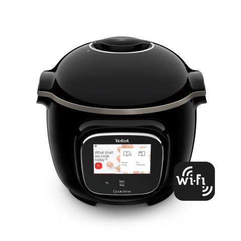 Multicooker inteligent cu gatire sub presiune Tefal Cook4me Touch CY912831, 1600W, capacitate vas antiaderent 6L, 13 programe de gatire, Wi-Fi, ecran tactil LCD, aplicatie dedicata, pana la 6 persoane [1]
