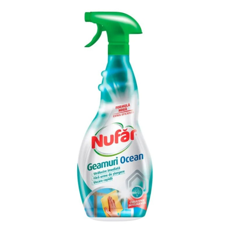 CURATENIE SI INGRIJIRE - Nufar solutie pentru geamuri cu parfum de Ocean proaspat, 500 ml