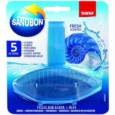 Baie si WC - Odorizant toaleta SanoBon Fresh scented 5in1 55gr