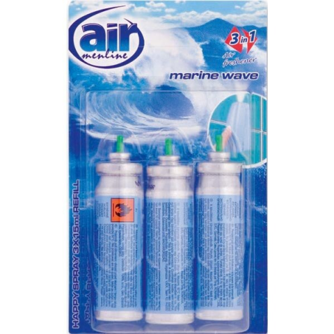 CURATENIE SI INGRIJIRE - Odorizante AIR menline happy spray rezerva, 3x15ml, Marine wave