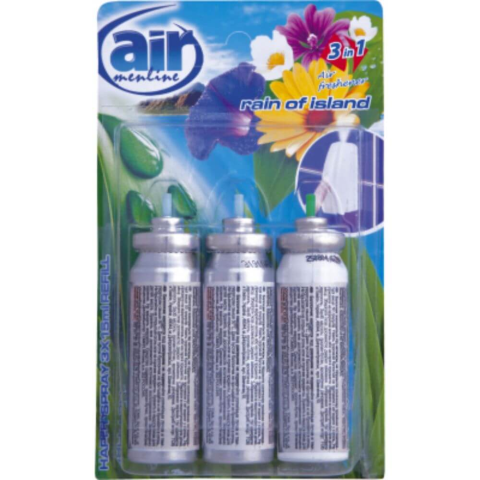 CURATENIE SI INGRIJIRE - Odorizante AIR menline happy spray rezerva, 3x15ml, Rain of island