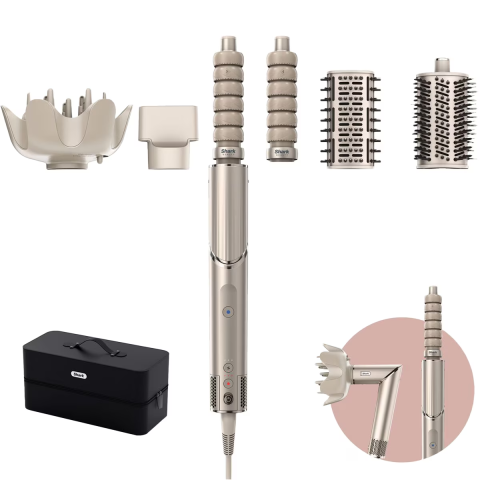 Ondulator 5-in-1 Shark FlexStyle HD446SLEU, 5 moduri de coafare, ondulatoare Auto-Wrap, perie paddle brush pentru indreptare par, concentrator styling, difuzor pentru bucle, 3 trepte de caldura, geant [1]