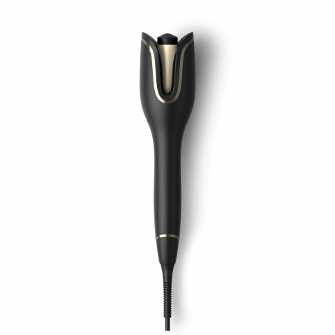 Ondulator automat Philips StyleCare Prestige BHB876/00, Invelis ceramic protector cu infuzie de cheratina, selector de temperatura: 210°C, 190°C, si 170°C, Sistem de ondulare inteligenta, Negru [2]