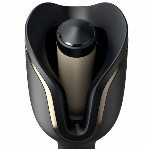 Ondulator automat Philips StyleCare Prestige BHB876/00, Invelis ceramic protector cu infuzie de cheratina, selector de temperatura: 210°C, 190°C, si 170°C, Sistem de ondulare inteligenta, Negru [3]