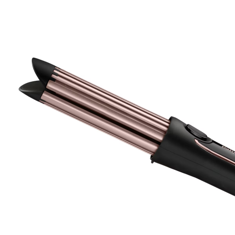 Ondulator BaByliss C112E Curl Syler Luxe, Functie aer rece, Invelis Ceramic, 36mm, 3 setari temperatura, 200°C, Roz-Negru [4]