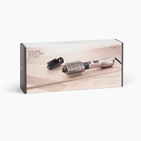 Perie cu aer cald BaByliss AS90PE Espresso Glaze Ionic, 2 capete, 1000W, negru/roz. [3]