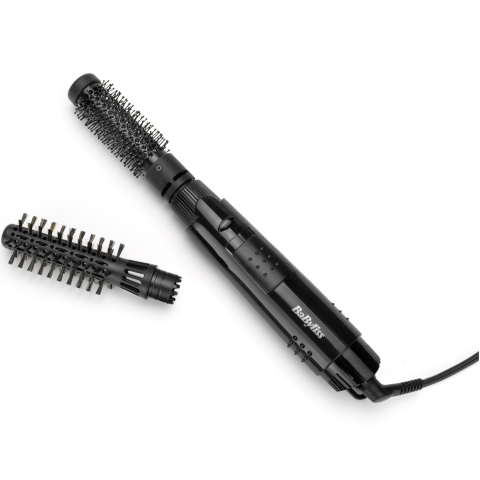 ARTICOLE HAIR-STYLING - Perie cu aer cald Babyliss Smooth Shape Airstyler AS86E, ionizare, invelis ceramic, 2 capete, negru