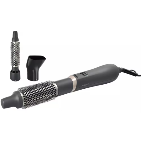 Perii de Par - Perie cu aer cald PHILIPS Essential BHA301/00, 800W, 2 viteze, 3 treapte temperatura, Invelis Ceramic, negr