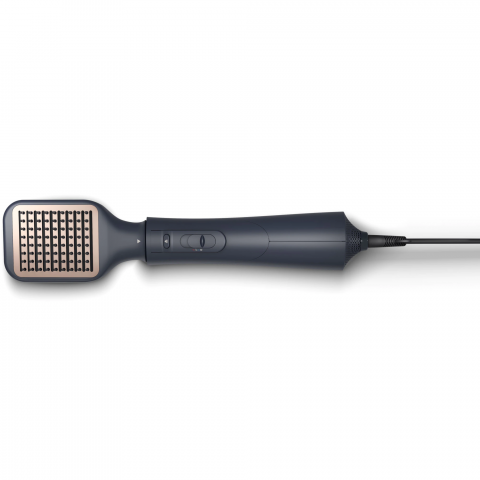 Perie cu aer cald Philips Seria 5000 BHA530/00, 1000W, tehnologie de distributie uniforma a caldurii, de 4 ori mai multi ioni, 5 accesorii, diametru perie 38mm, setare temperatura de ingrijire si aer [2]