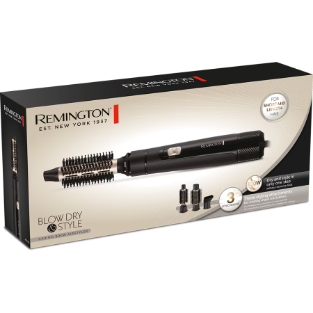 Perie cu aer cald Remington Blow Dry & Style, 800 W, AS7300, negru [3]