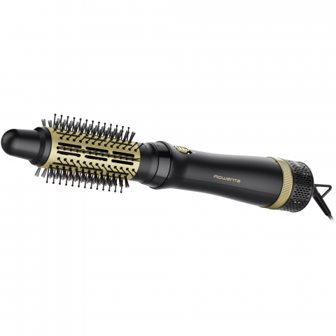 Perie cu aer cald Rowenta Express Style CF6330F0, 3 trepte de viteza, varf rece, functie Respect, negru & auriu [1]