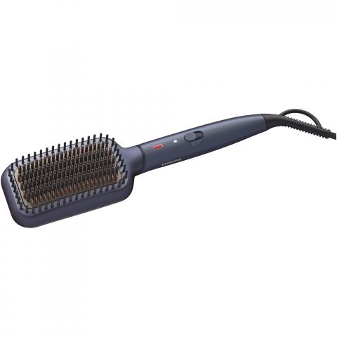 Articole Hair-Styling - Perie incalzita pentru indreptare Philips BHH885/00, ingrijire cu ioni, tehnologie ThermoProtect, 3 setari temperatura, infuzie cu ulei de argan
