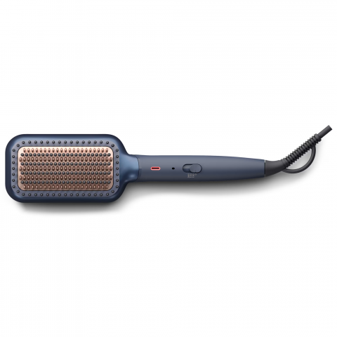 Perie incalzita pentru indreptare Philips BHH885/00, ingrijire cu ioni, tehnologie ThermoProtect, 3 setari temperatura, infuzie cu ulei de argan [1]