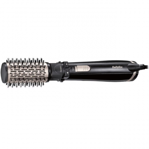 Perie rotativa BaByliss AS200E, 1000W, Ionizare, Perie 50 mm ceramica, 4 Accesorii, 2 Setari temperatura/viteza, Cool-Shot, geanta depozitare, Negru [1]