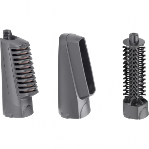 Perie rotativa BaByliss AS960E, 1000W, Ionizare, 4 Accesorii, 2 Setari temperatura/viteza, Cool-Shot, geanta depozitare, Roz-Gri [2]
