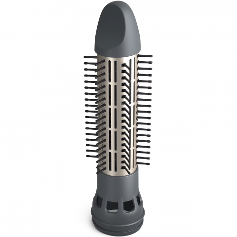 Perie rotativa cu aer cald Philips Seria 7000 BHA710/00, 1000W, ingrijire cu ioni, 2 accesorii, setare temperatura de ingrijire, peri naturali, invelis ceramic din turmalina, Alb/crem [3]
