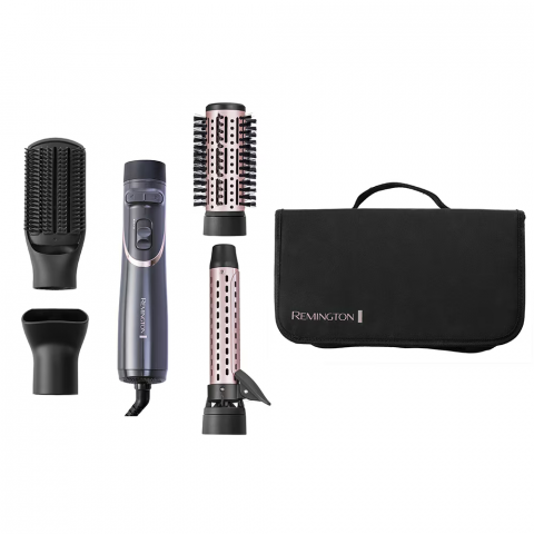 Perii de Par - Perie rotativa cu aer cald Remington Curl & Straight Confidence, 800 W