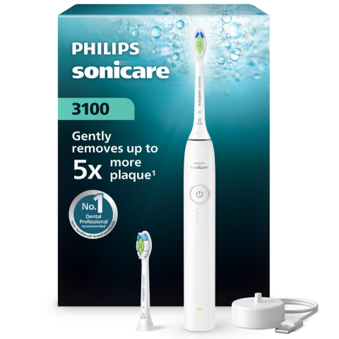 IGIENA ORALA - Periuta de dinti elctrica Philips Sonicare 3100 alba + 2 reserve HX4032/21