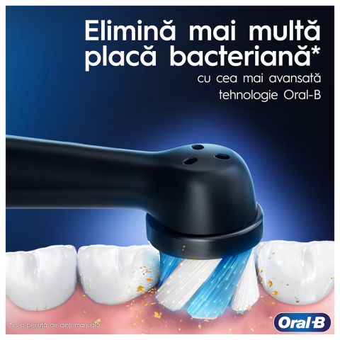 Periuta de dinti electrica Oral-B iO7 cu Tehnologie Magnetica si Micro-Vibratii, Inteligenta artificiala, Display led interactiv, Senzor de presiune Smart, Timer vizibil, 5 moduri, 1 capat, Suport rez [3]