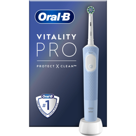 IGIENA ORALA - Periuta de dinti electrica Oral-B Vitality Pro, Curatare 3D, 3 programe, 1 capat, Albastru
