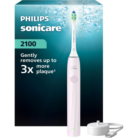 IGIENA ORALA - Periuta de dinti electrica PHILIPS Sonicare HX4022/03, 31000 miscari/min, 1 program, 2 capate, roz