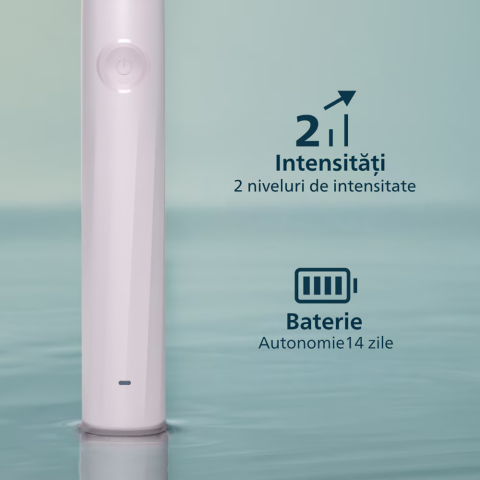 Periuta de dinti electrica PHILIPS Sonicare HX4022/03, 31000 miscari/min, 1 program, 2 capate, roz [2]