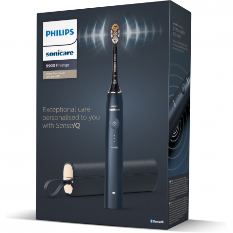 Periuta electrica sonica Philips Prestige 9900 HX9992/12, 62000 miscari/minut, tehnologie SenseIQ, aplicatie Sonicare cu inteligenta artificiala, wireless Bluetooth, senzori integrati, 5 moduri person [3]