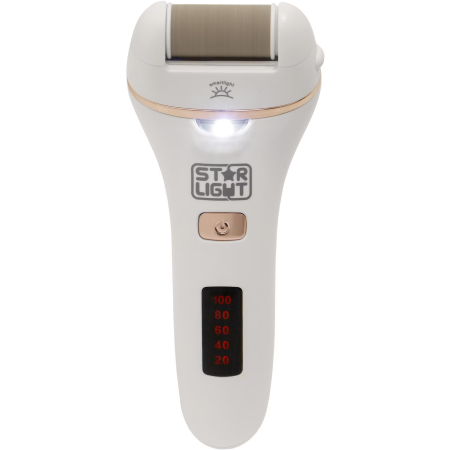 Pila electrica pentru talpi si calcaie Star-Light FCL-2400DWH, Lumina, 2 trepte de putere, 2000 RPM, Acumulator 1200 mAh, Rezistent la apa, Alb [1]
