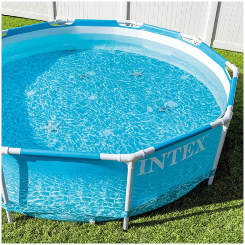 Piscina rotunda cu cadru meltalic Beachside Metal Frame Intex 28208NP, D305xH76 cm, cu pompa cu filtru inclusa 28602 (1.250 l) [2]