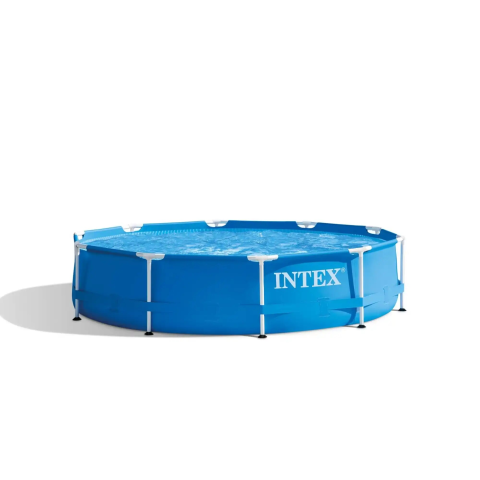 PISCINE - RESIGILATE - Piscina rotunda cu cadru meltalic Metal Frame Intex 28202NP, D305xH76 cm, cu pompa cu filtru inclusa 28602 (1.250 l)