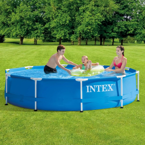 Piscina rotunda cu cadru meltalic Metal Frame Intex 28202NP, D305xH76 cm, cu pompa cu filtru inclusa 28602 (1.250 l) [2]