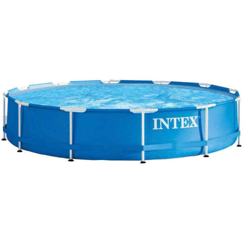 PISCINE - RESIGILATE - Piscina rotunda cu cadru meltalic Metal Frame Intex 28210NP, D366xH76 cm (nu contine pompa cu filtru)