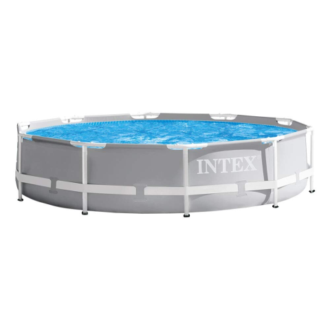 PISCINE - RESIGILATE - Piscina rotunda cu cadru metalic Prism Frame Premium Intex 26702NP, D305xH76 cm, include pompa cu filtru 28602 (1.250 l)