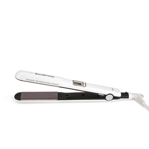 Placa de indreptat parul Rowenta Liss & Curls Premium Care SF7660F0, Cashmere Keratin, 130-200°C, Generator de ioni, LCD, Alb [1]