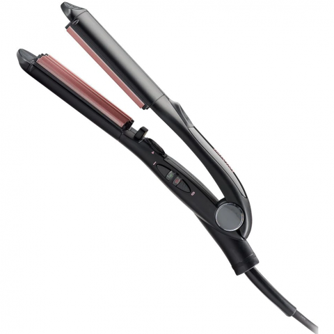 Placa pentru creponat parul BaByliss 2165CE, 210 °C, Turmalina-Ceramica, Negru [2]