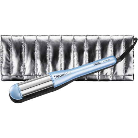 Articole Hair-Styling - Placa profesionala de par pentru coafare si ingrijire L’Oréal Professionnel Steampod 4.00 UTOPIA, Editie Limitata, 3 setari de caldura, oprire automata, rezervor de apa incorporat, albastru metalizat