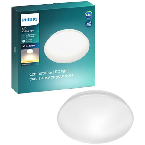 ELECTROCASNICE - RESIGILATE - Plafoniera LED integrat Philips CL200, 17W, 1900 lm, A+, IP20, lumina alba rece, 32 cm, clasa energetica E